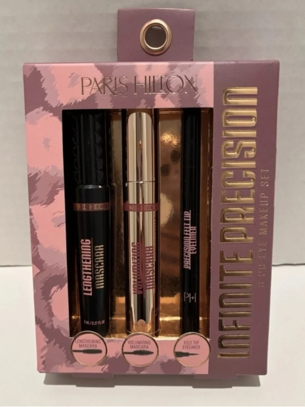 Paris Hilton Infinite Precision Eye Makeup Set - 2 Mascaras And 1 Eyeliner